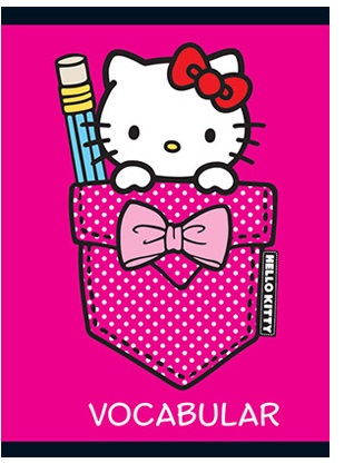 Vocabular 12 x 17cm 24 file HELLO KITTY