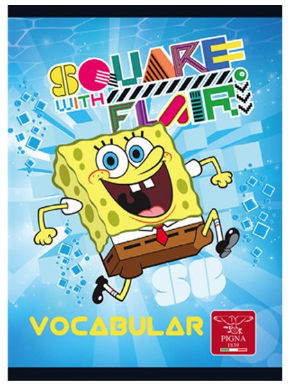 Vocabular 12 x 17cm 24 file SPONGE BOB