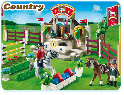 Spectacol de cai PLAYMOBIL Pony Farm