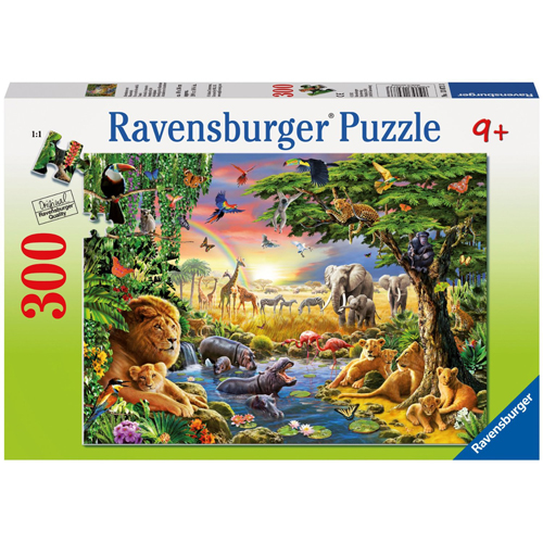 Puzzle Seara in jungla, 300 piese, RAVENSBURGER Puzzle Copii