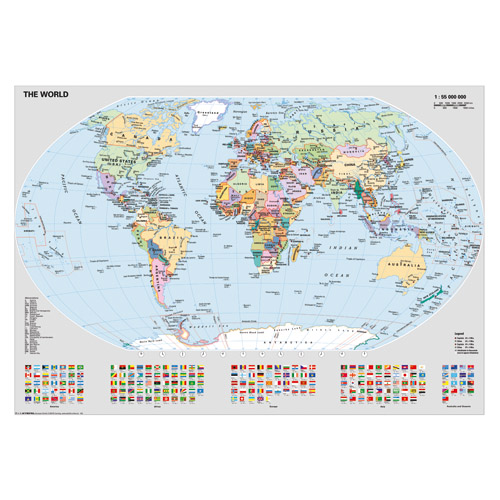 Puzzle harta politica a lumii, 1000 piese, RAVENSBURGER Puzzle Adulti