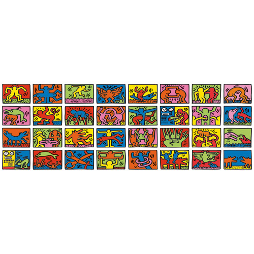 Puzzle Keith Haring - Retrospectiva dubla, 32000 piese, RAVENSBURGER Puzzle Adulti