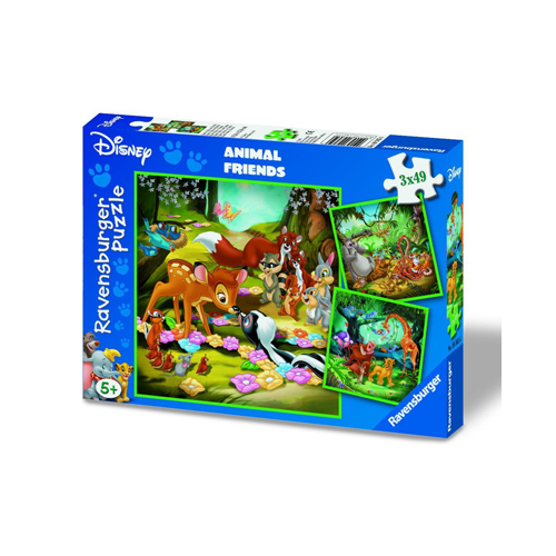 Puzzle Bambi Baloo si Simba 3x49 piese RAVENSBURGER