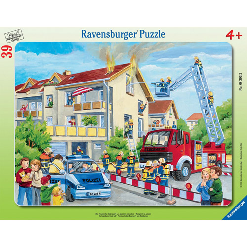 Puzzle pompieri in actiune, 39 piese, RAVENSBURGER