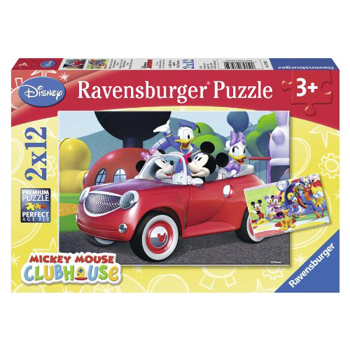 Puzzle Minnie Mickey si prietenii 2x12 piese RAVENSBURGER Puzzle Copii
