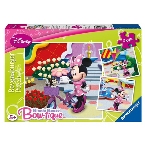 Puzzle Minnie Mouse 3x49 piese RAVENSBURGER