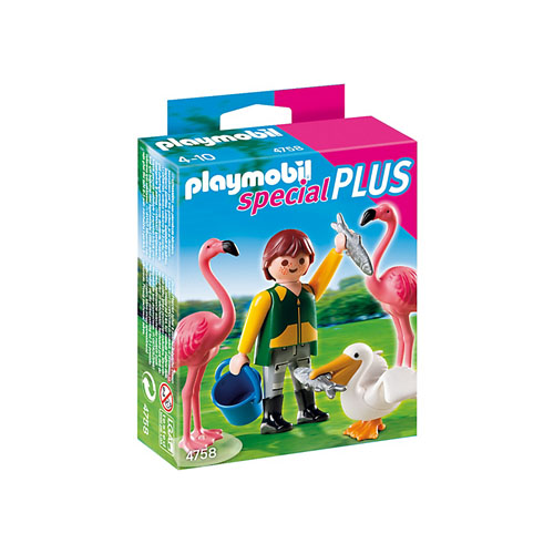 Ingrijitor zoo cu pasari exotice PLAYMOBIL Special Plus