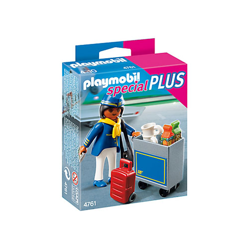 Insotiror de zbor cu carucior de serviciu PLAYMOBIL Special Plus