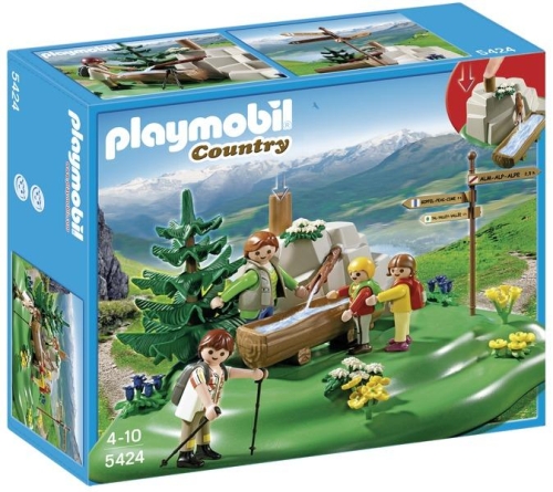 Familie la izvorul muntelui PLAYMOBIL Alpine