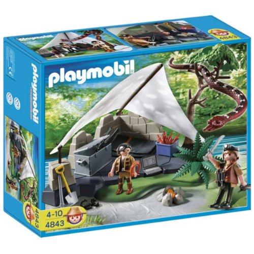 Tabara vanatorilor de comori si sarpele PLAYMOBIL Treasure Hunters