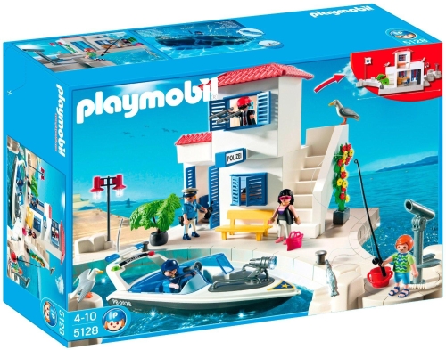 Statie politie cu barca PLAYMOBIL Police