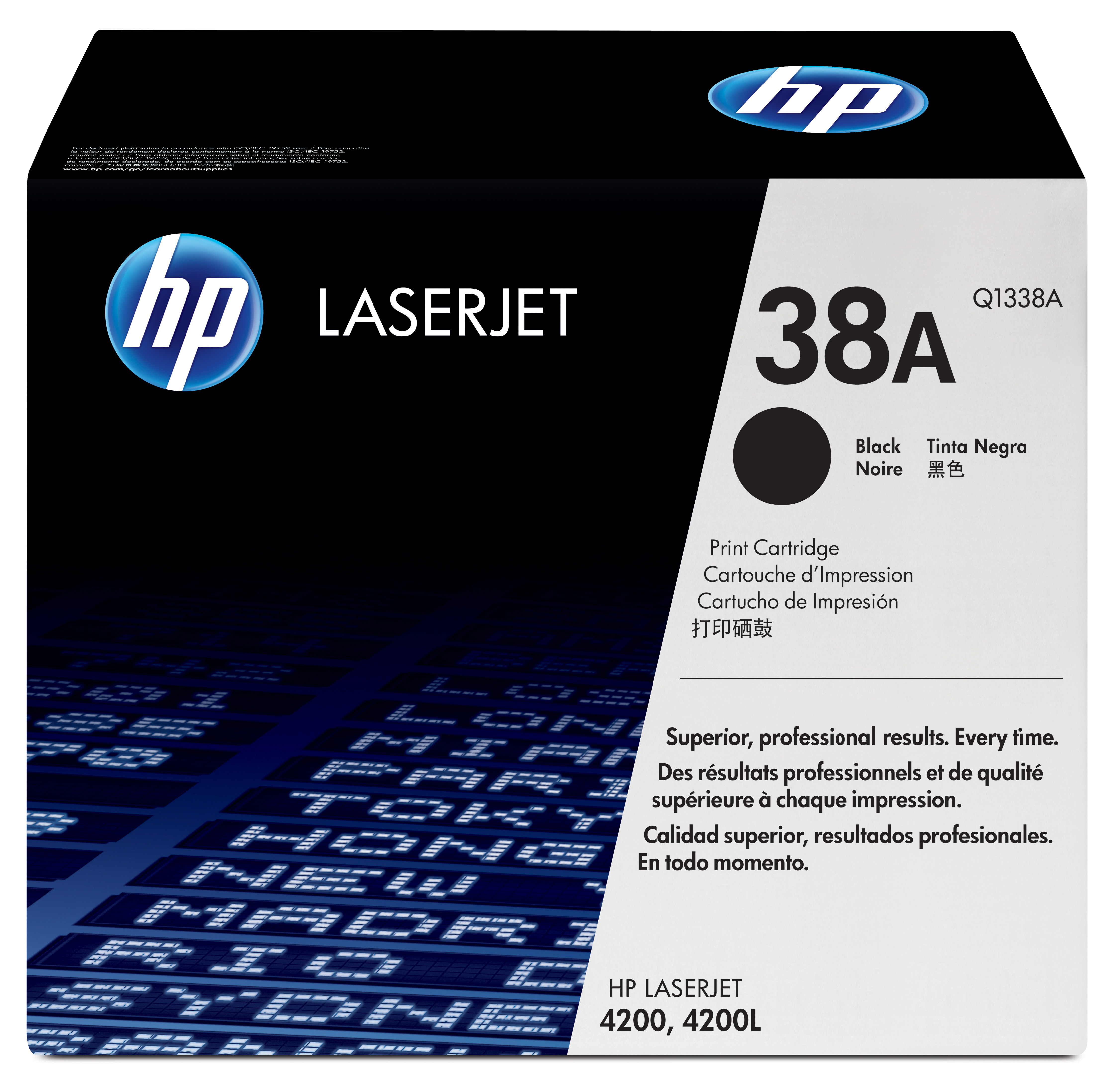 Toner, black, Nr. 38A, HP Q1338A