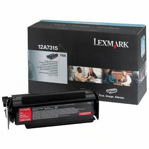 Toner, black, LEXMARK 12A7315