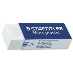 Radiera pentru creion, 65 x 23 x 13mm, STAEDTLER Mars plastic