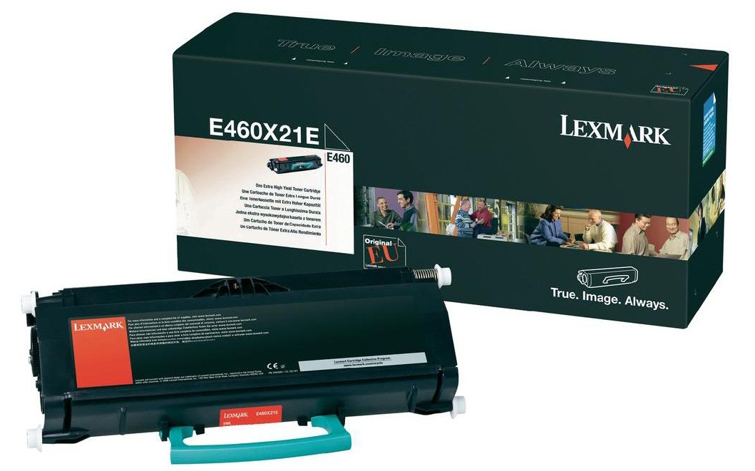 Toner, black, LEXMARK E460X21E