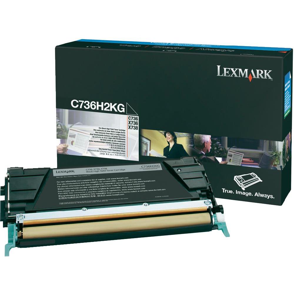 Toner, black, LEXMARK C736H2KG