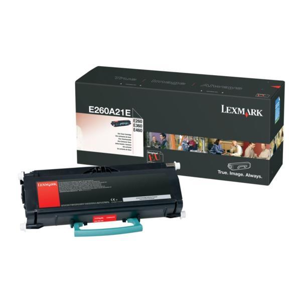 Toner, black, LEXMARK E260A21E