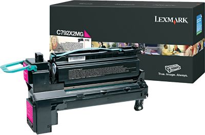 Toner, magenta, LEXMARK C792X2MG