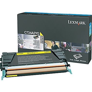 Toner, yellow, LEXMARK C734A2YG