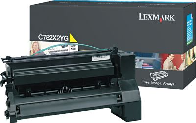 Toner, yellow, LEXMARK C782X2YG