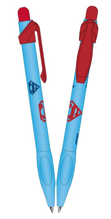 Pix cu mecanism si grip 2 buc./blister SUPERMAN