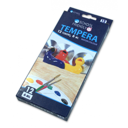 Tempera 12 culori/set 6ml PIGNA School Friendly