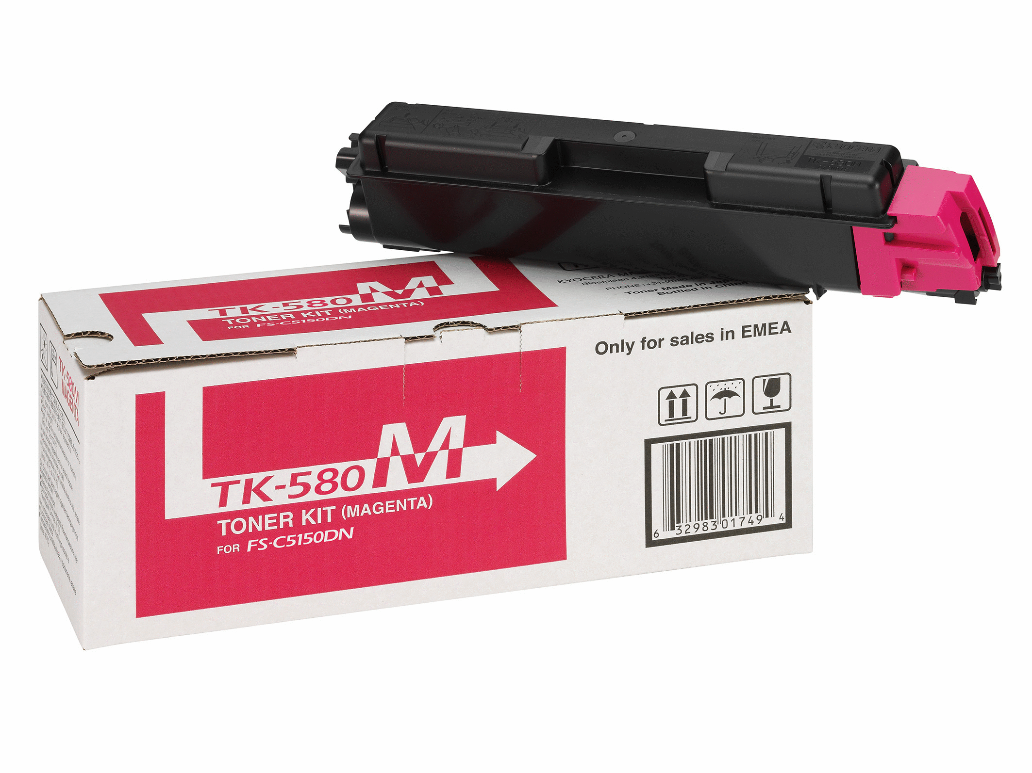 Toner, magenta, 2800 pagini, KYOCERA TK-580M