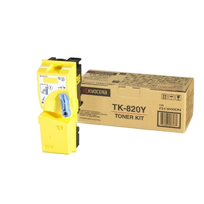 Toner, Yellow, KYOCERA TK-820Y