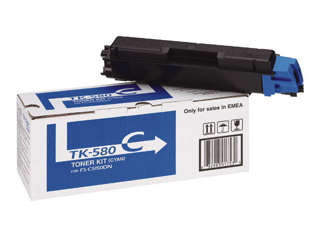 Toner, cyan, 2800 pagini, KYOCERA TK-580C