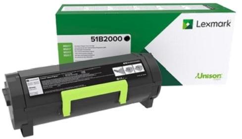 Toner, black, LEXMARK 51B2000