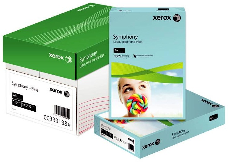 Hartie colorata A4, portocaliu mediu, 80 g/mp, 500 coli, XEROX Symphony